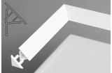 Декоративна планка для ванни 10 мм/1.1 мм, біла XB451100001