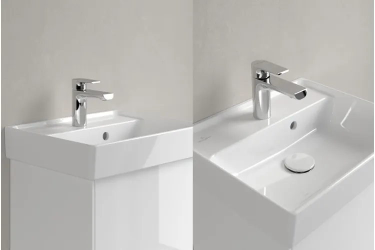 COLLARO Умивальник 450x370 мм з отвором та переливом White Alpin TitanCeram (43344501) image 4