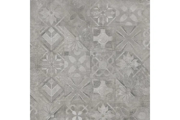 SOFTCEMENT SILVER DECOR PATCHWORK RECT 59.7х59.7 (плитка для підлоги і стін) image 2