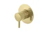 Зовн. частина змішувача прихованого монтажу RONDO ванна/душ, brushed brass (100374528)  зображення 1