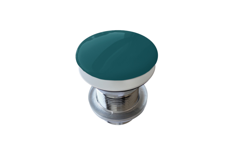 Клапан Клік-Клак для сифона з керамічною кришкою з переливом Petrolio (PLTPCE) image 1