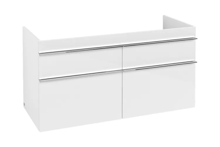 VENTICELLO Шафа під умивальник 115.3х59х50.2 Glossy White, ручки хром (A92901DH) зображення 1