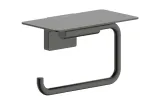 AddStoris S Тримач паперу з полицею, Brushed Black Chrome (41789340)