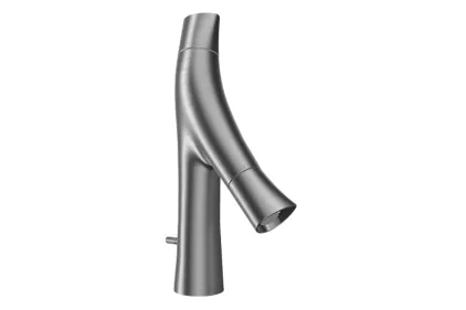 Змішувач Axor Starck Organic 80 для умивальника, Stainless Steel Optic 12010800