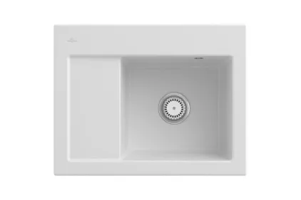 SUBWAY 45 COMPAKT Кухонна мийка 65x51 см чаша праворуч з отвором 2 (331301KR) Crema Ceramic Plus