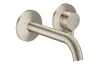 Змішувач AXOR One 160 для умивальника зі стіни, Brushed Nickel (48170820) зображення 1