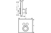Термостат для 2-х споживачів Axor ShowerSelect square прихованого монтажу Matt Black 36715670 image 2