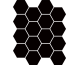 UNIWERSALNA MOZAIKA PRASOWANA HEKSAGON NERO 22х25.5 (мозаїка)
