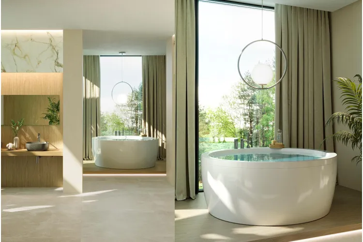 Зовн. частина врізного змішувача RONDO на борт ванни на 3 отв., brushed titanium (100292744) зображення 2