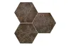 G-7254 OZONE BROWN DECOR HEXAGON 10MM 25x29 (плитка для підлоги і стін) image 2