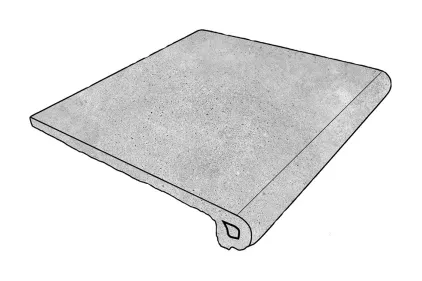 URBAN GRIS Peldano Redondo 970032 сходинка заокруглена з капіносом 29.7х33х1.4 PZ287