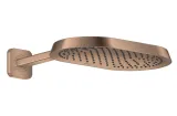 Верхній душ Axor ShowerSphere 370х220 1jet EcoSmart з кронштейном, Brushed Red Gold (39749310)