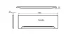 Панель для акрилової ванни 180 ST Кампанула 2 / Формі / Соната / Віола  XAU00000004 зображення 2