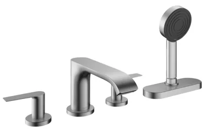 Змішувач Vivenis врізний на край ванни 4 отв з sBox, Brushed Bronze (75444140)