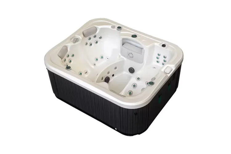 Спа-басейн NEON Gypsum/Chocolate 206х169х82 h (сходи,підіймач-кришка) image 1