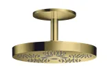 Верхній душ Axor One 280 2jet зі стельовим кронштейном 211 мм Polished Gold Optic (48494990)