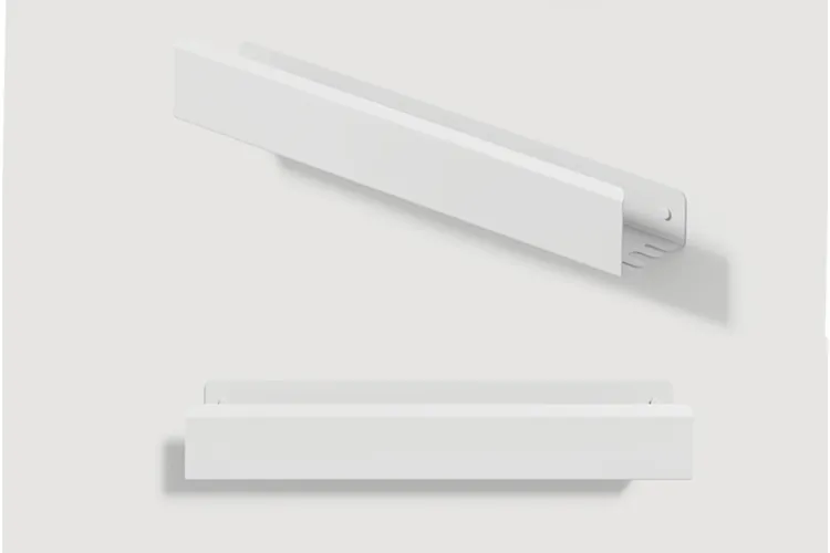 Полиця "LOFT" 500 гачок R, RAL9016 white mat image 2