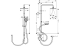 Душова система Vernis Shape Showerpipe 230 1jet Reno Matt Black (26282670) зображення 3
