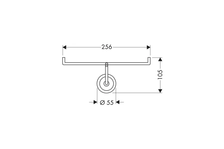 Тримач туалетного паперу подвійний Axor Starck Brushed Nickel 40836820 зображення 2