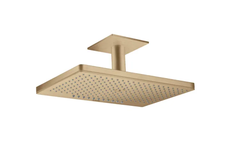 Верхній душ Axor 460х300 2jet з тримачем до стелі, Brushed Bronze (35279140) зображення 1