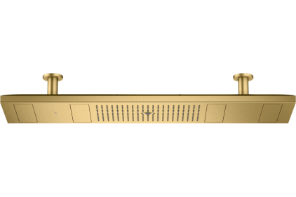 Верхній душ Axor ShowerHeaven 1200х300 4jet з підсвіткою 3500 K, колір Brushed Gold Optic (10628250)