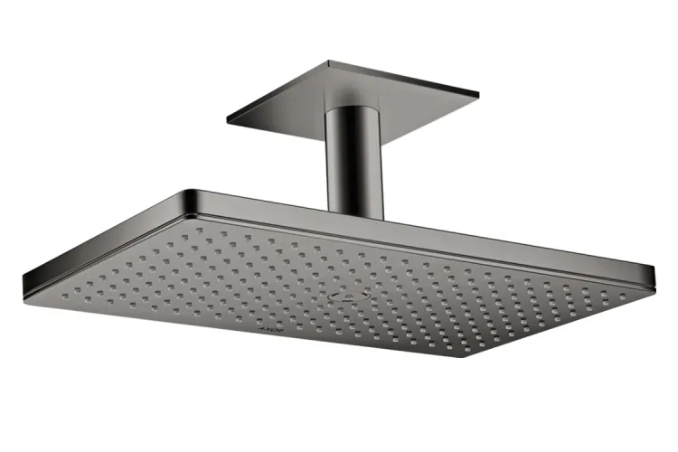 Верхній душ Axor 460х300 1jet з тримачем до стелі, Polished Black Chrome (35277330) зображення 1