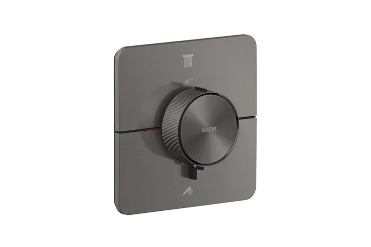 Термостат прихованого монтажу ShowerSelect ID Softsquare на 2 функції, Brushed Black Chrome (36754340) зображення 1