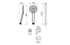 HOTELS, Душовий комплект, chrome (100356791) зображення 2