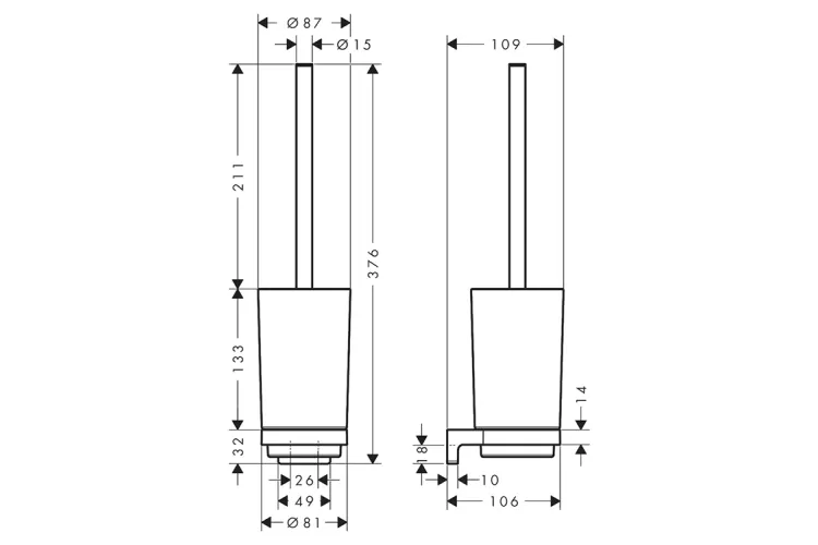 AddStoris S Йоржик підвісний, Brushed Black Chrome/скло (41782340) image 2