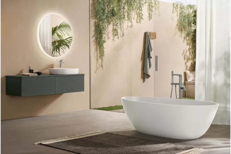 ANTAO Ванна окремостояча асиметрична 170x75, White Alpin (UBQ170TAO7V-01) image 4