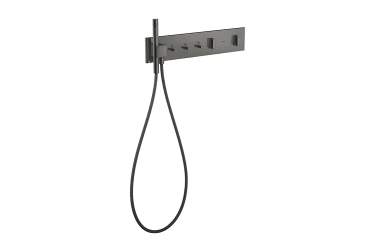 Tермостатичний модуль AXOR ShowerComposition на 3 функції 540/110, Polished Black Chrome 12572330   image 1