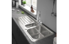 Кухонна мийка S4113-F540 на стільницю 1075х505 з сифоном automatic (43339800) Stainless Steel image 3