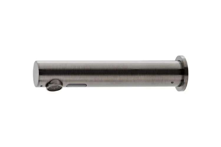 ROUND, Змішувач для умив. сенсорний 220V, настінний, 2 підводи води,  brushed titanium (100376702) зображення 1