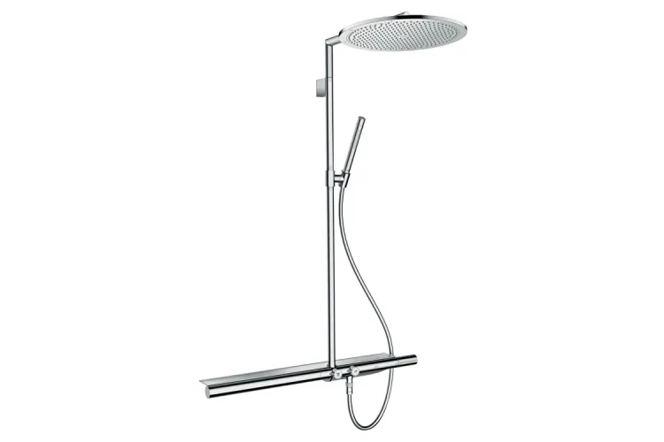 Душова система AXOR Showerpipe з термостатом 800 і верхнім душем 350 1jet, Chrome (27984000) зображення 1