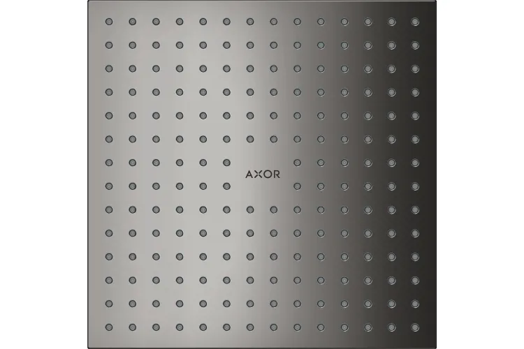 Верхній душ Axor 250х250 1jet монтаж зі стелі, Polished Black Chrome (35309330) image 1