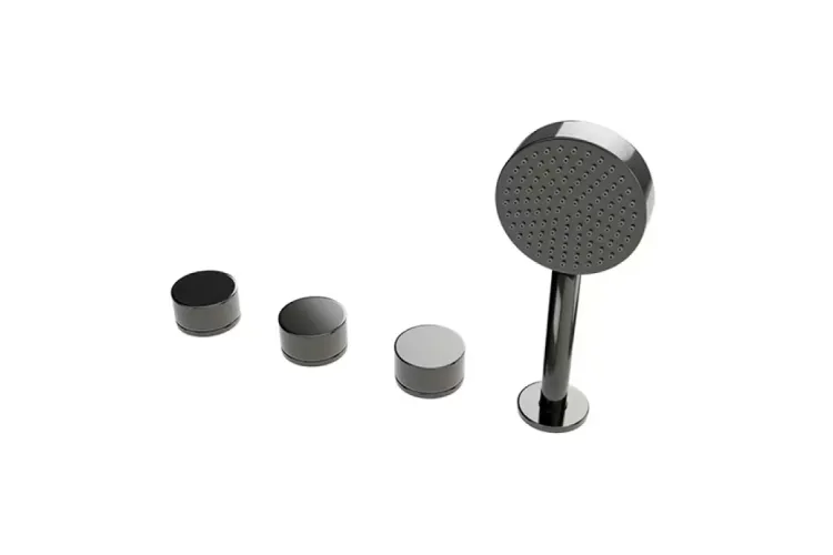 TONO, Зовнішня частина врізного змішувача на борт ванни на 4 отвори, titanium (100190538) зображення 1
