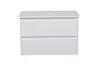 Тумба АКЦЕНТ 100 см зі стільницею (консольна) біла зображення 5