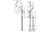 Змішувач Metris M71 320 2jet кухонний з витяжним виливом Sbox, Stainless Steel (73801800 зображення 2