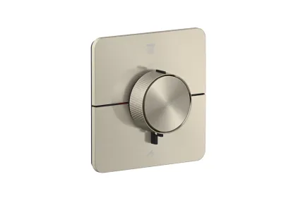 Термостат прихованого монтажу ShowerSelect ID Softsquare на 2 функції, Brushed Nickel (36754820)