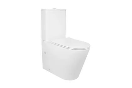 SCORPIO Унітаз-компакт Ultra Quiet (QT14226088AW) з сидінням дюропластовим Slim повільнопадаючим, White