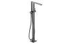 Змішувач Tecturis E для ванни підлоговий, Brushed Black Chrome (73445340) image 1
