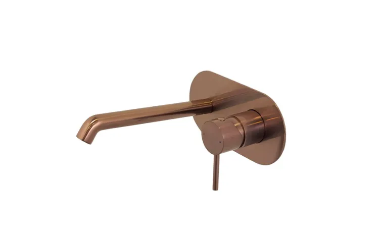 ROUND, Зовнішня частина вбудованого змішувача для умивальника, brushed copper (100345137) image 1