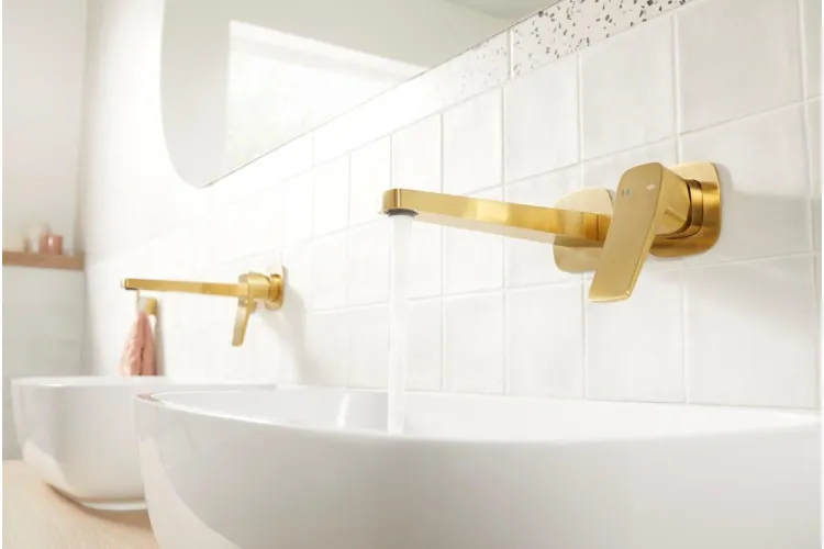 Змішувач для умивальника прихов.монтажу MALAGA  brushed light gold 4529-810-31 image 2