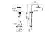 SMART N, Душова система з термостатичним змішувачем, chrome (100354597)  image 2
