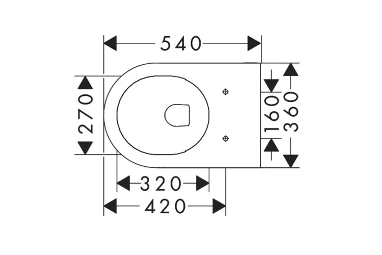 Унітаз підвісний EluPura S 540 мм AquaFall Flush 60193450 + сидіння soft close 60148450 зображення 7