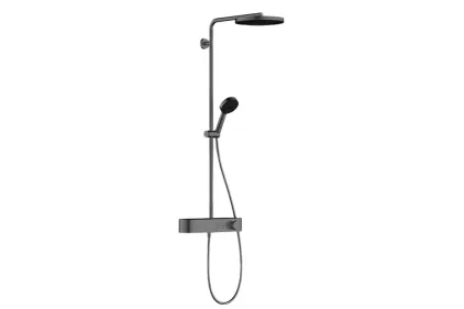 Душова система Pulsify Showerpipe 260 1jet 400 EcoSmart, Brushed Black Chrome (24221340)
