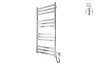 Рушникосушка ЕЛЕКТРИЧНА Чикаго-I 1170х530/80 TR K  сатин, прихове підключення зображення 1