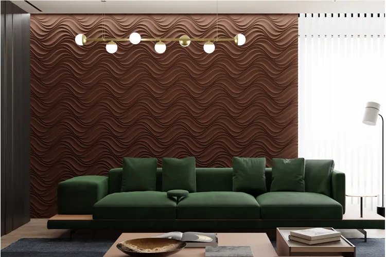 Гіпсова стінова панель 50х50 см WAVE 02 зображення 2