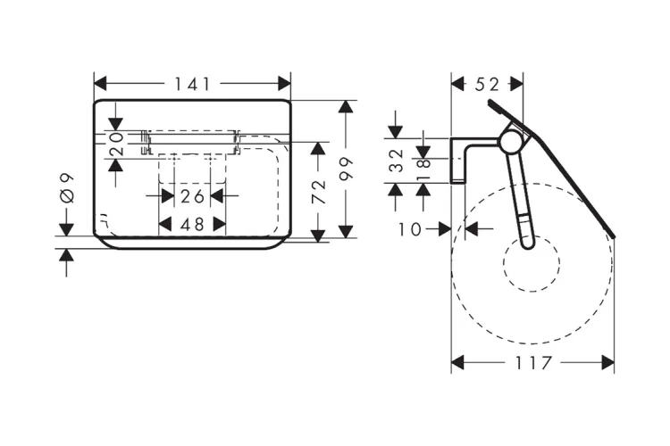 AddStoris S Тримач паперу закритий, Chrome (41783000) image 3