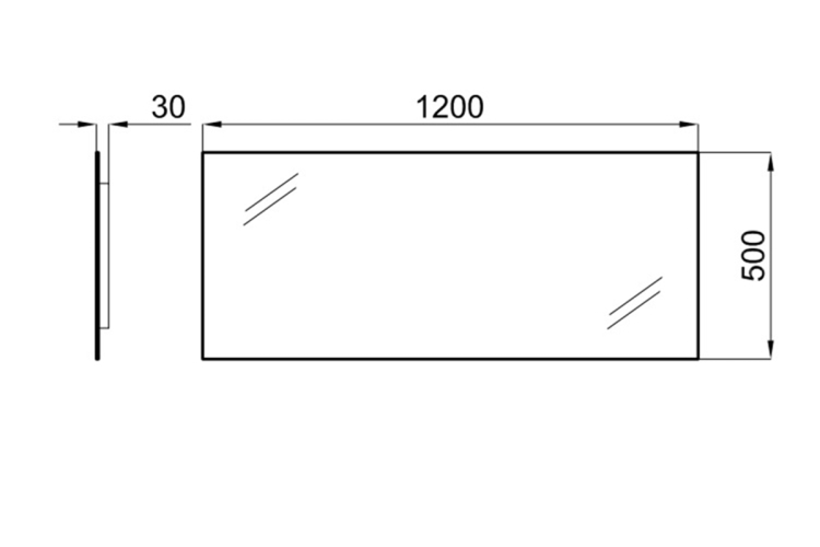 Smart-line Дзеркало 120x50 см (100064200) image 2